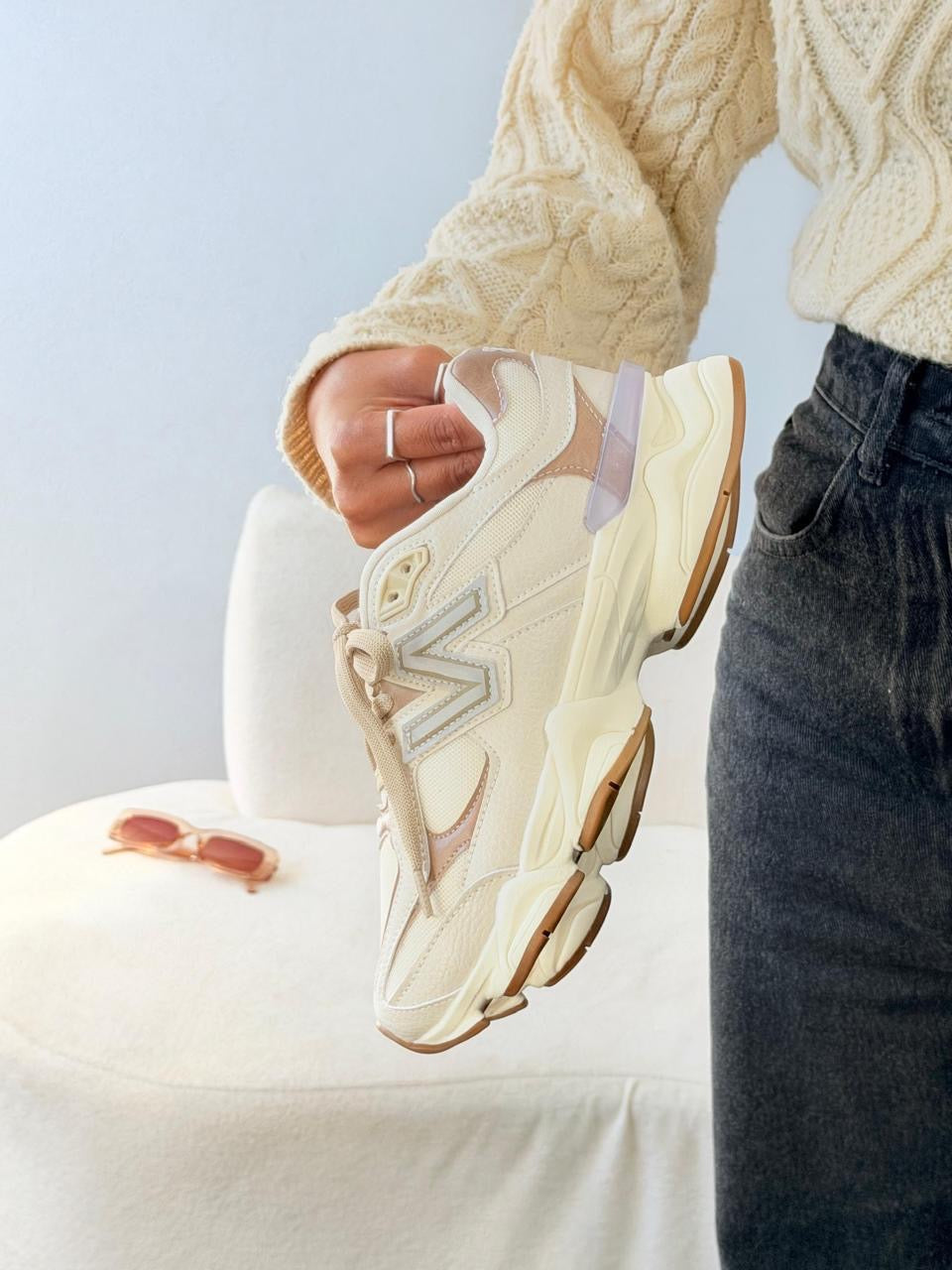 New Balance Cream con Beige